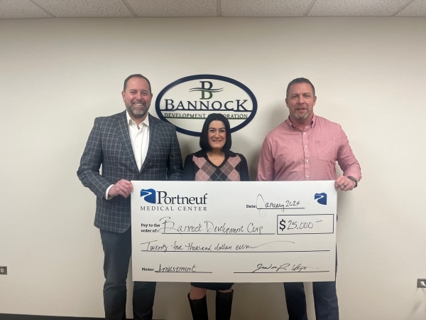 Bannock Development Corporation receives investment from visionary partner, Portneuf Medical Center