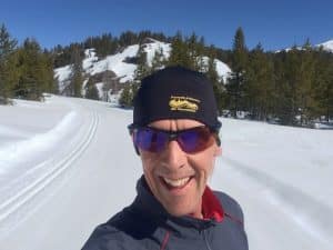 man in snow
