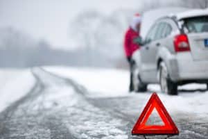winter car stuck