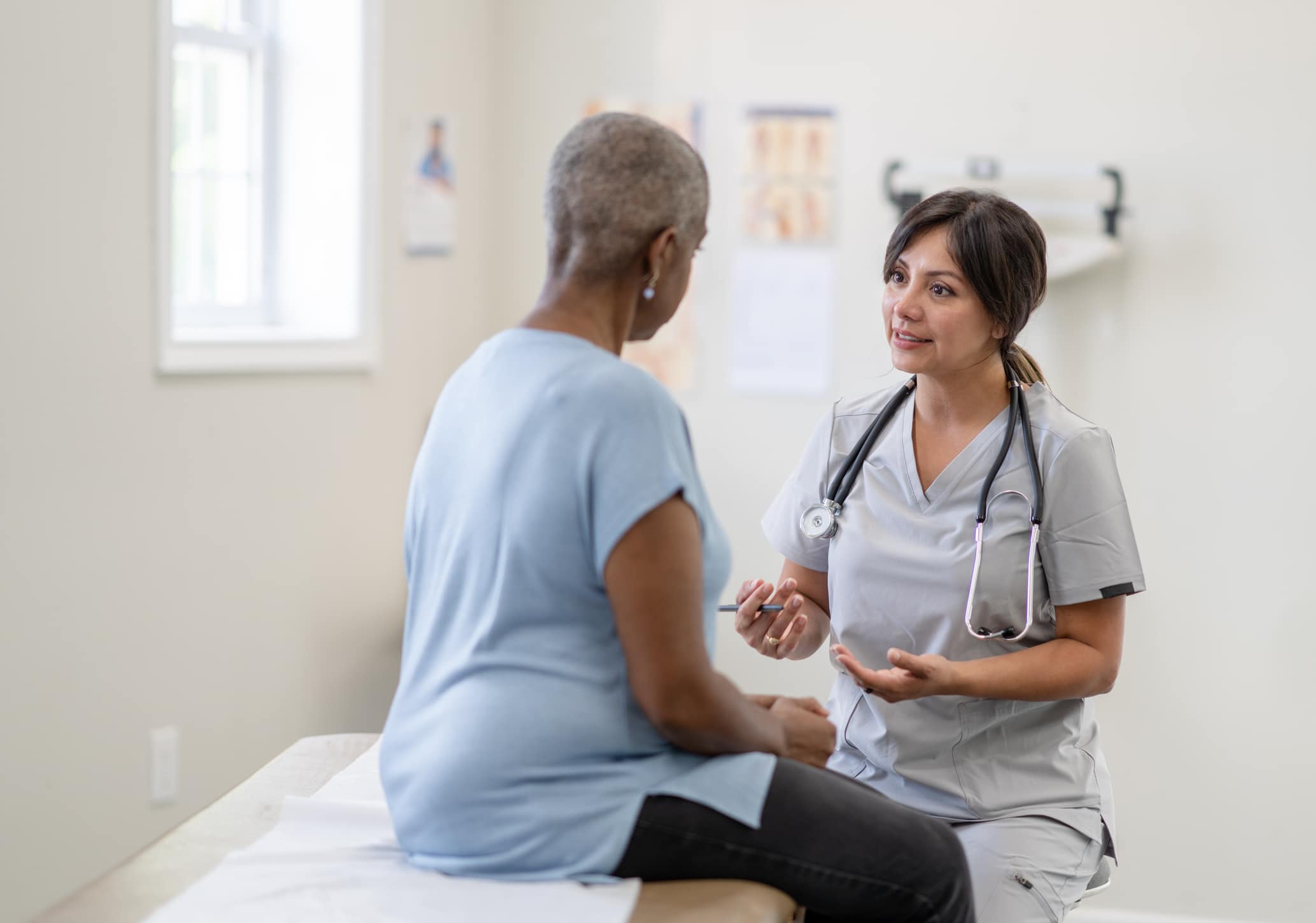 doctor talking to a patient